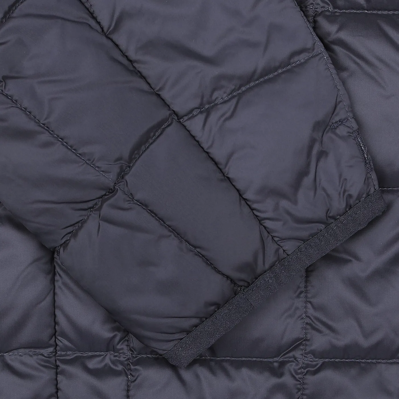 Navy Blue Nylon Down Padded Jacket