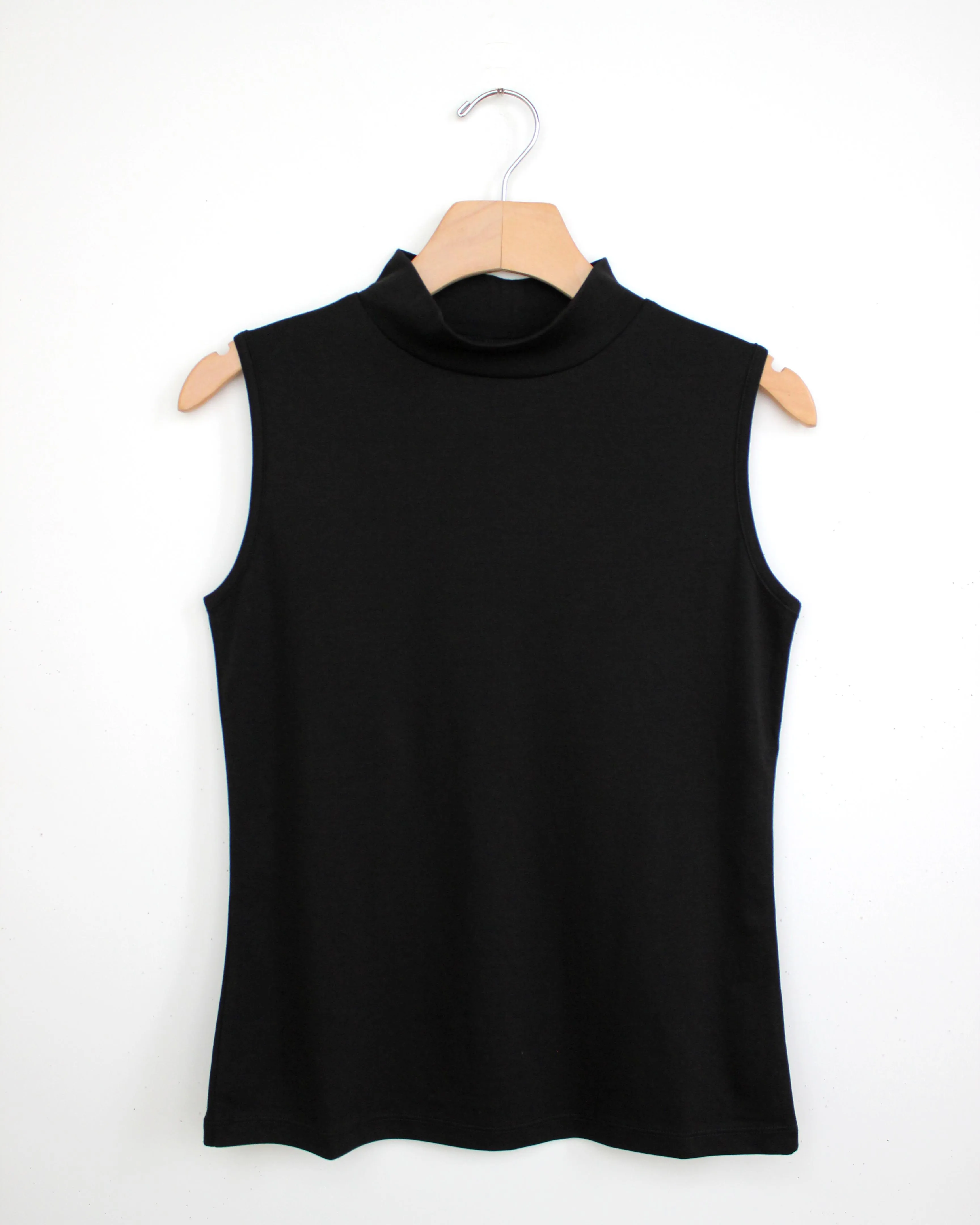 Pima Mock Neck Tank