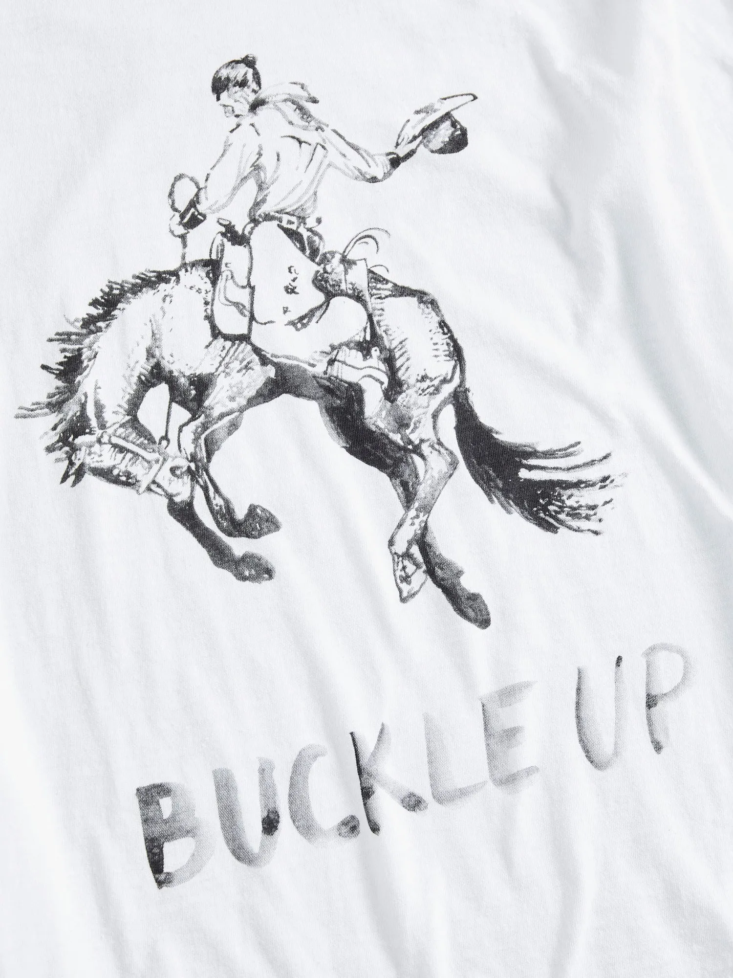 "Buckle Up" Jumbo Tee S/S in White