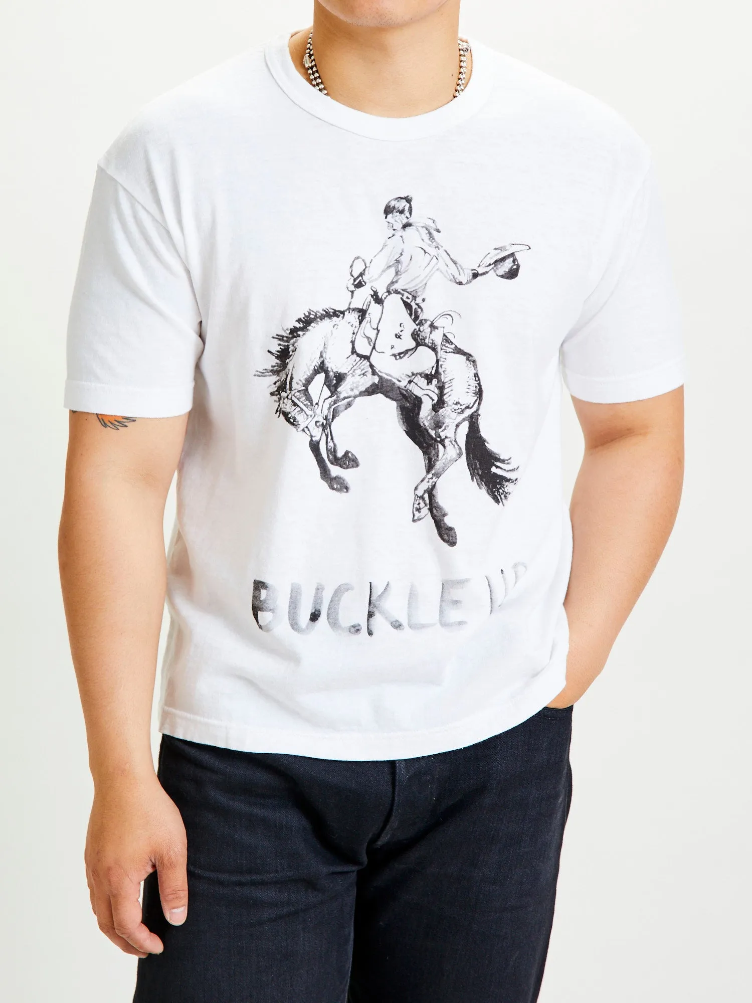 "Buckle Up" Jumbo Tee S/S in White