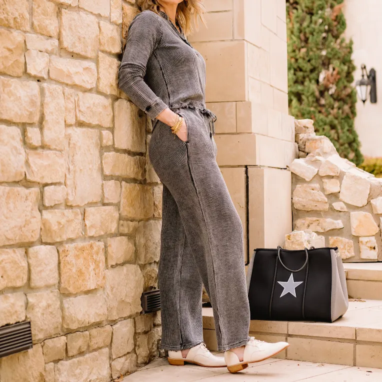 Relax in Style Waffle Knit Loungewear Set