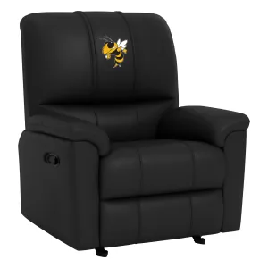 Rocker Recliner with Georgia Tech Yellow Jackets Buzz Logo