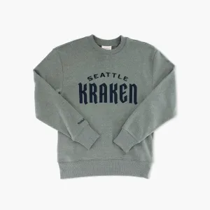 Seattle Kraken Snow Washed Fleece Crewneck