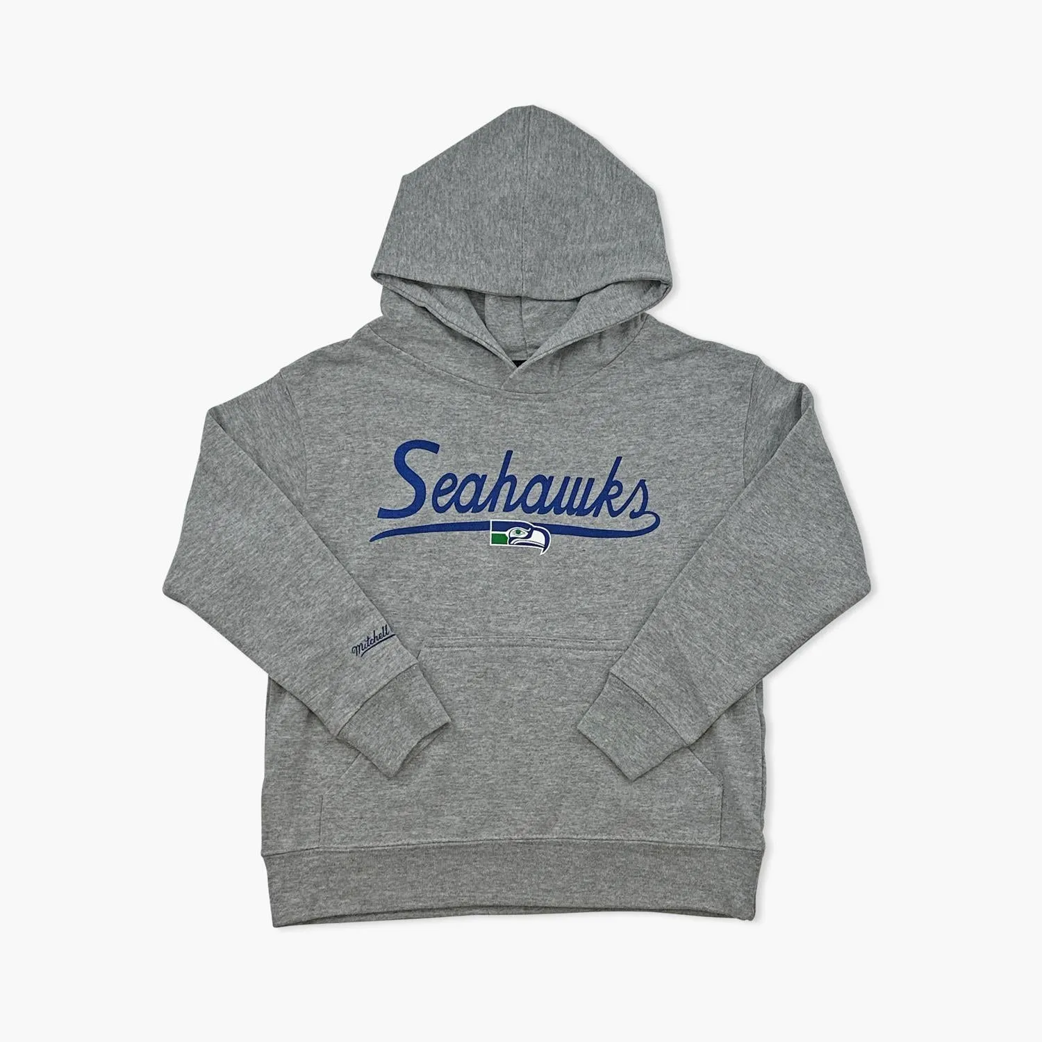 Seattle Seahawks Script Grey Youth Hoodie