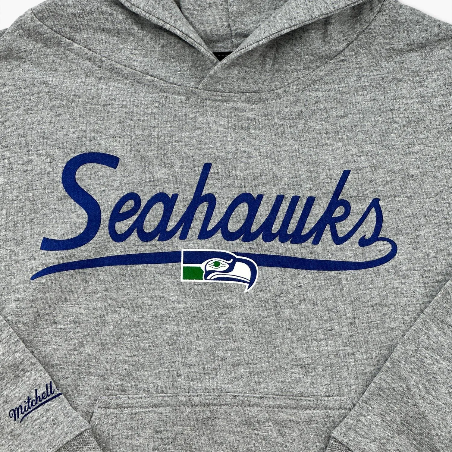 Seattle Seahawks Script Grey Youth Hoodie