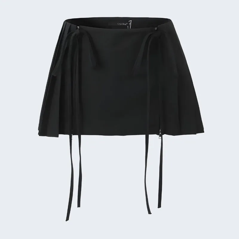 Short Emo Skirt Ribbons