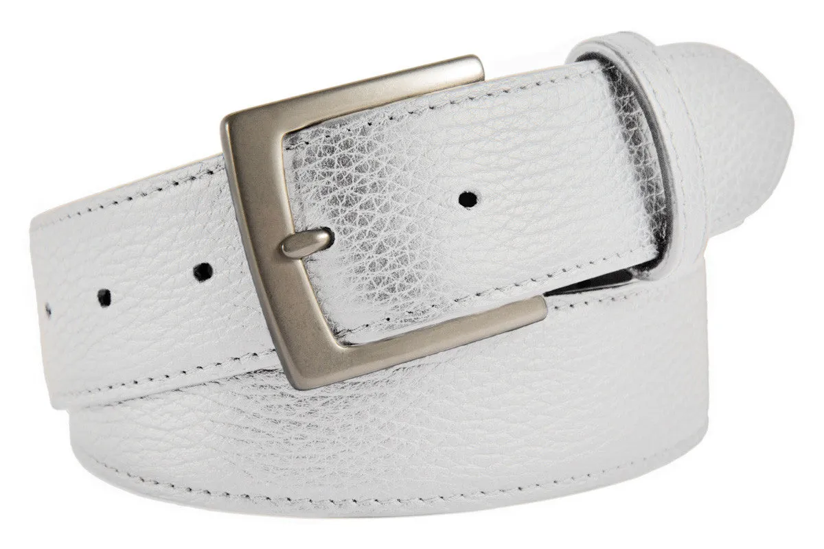 Signature Belt, (1.5") Brushed Silver Buckle