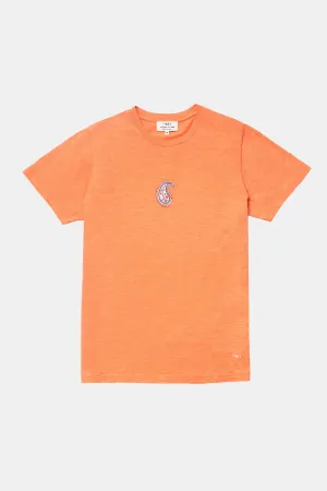 T-SHIRT GRAPHIC INDIAN FLOWER SALMON