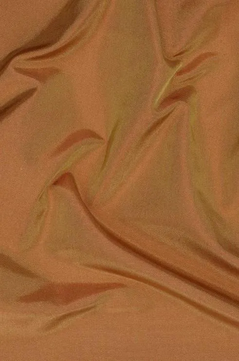 Tan Gold Taffeta Silk Fabric