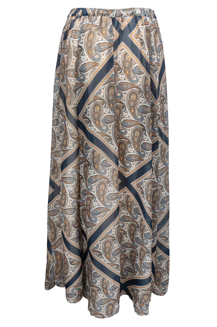 Tasha Polizzi Paisley Print Skirt