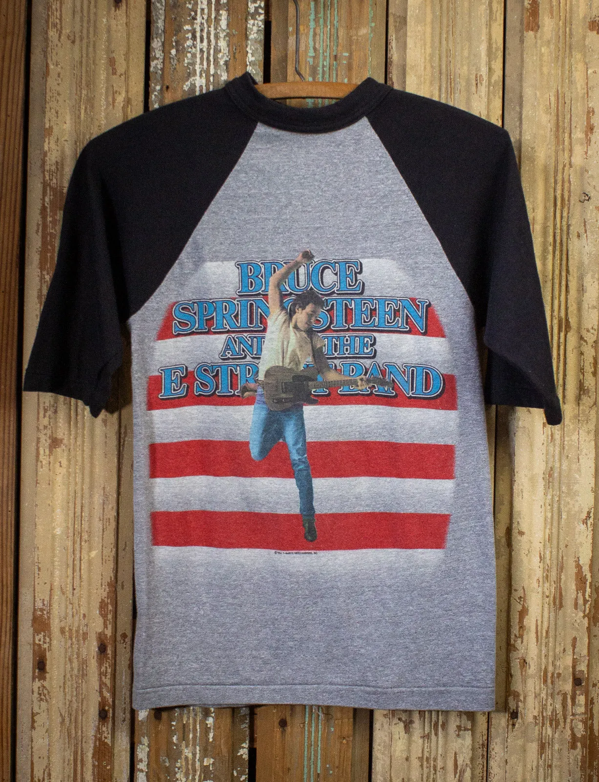 Vintage Bruce Springsteen Born In The USA Raglan Concert T Shirt 1984/85 XS