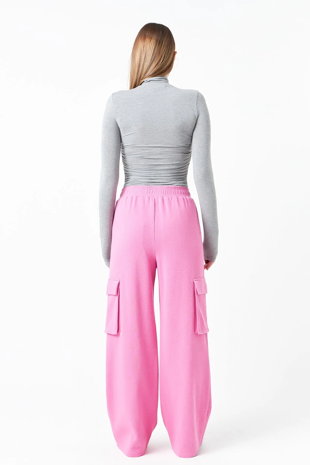 Wide Knit Pants with Pockets